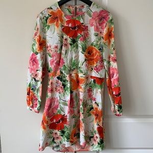 Zara Floral Mini Dress - Size Medium